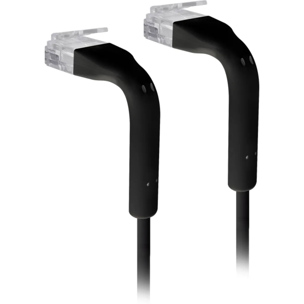 Imagen 1 de UBIQUITI Negro 1mt Cable Cat6 RJ45 100cm U-Cable-Patch-1M-RJ45-BK