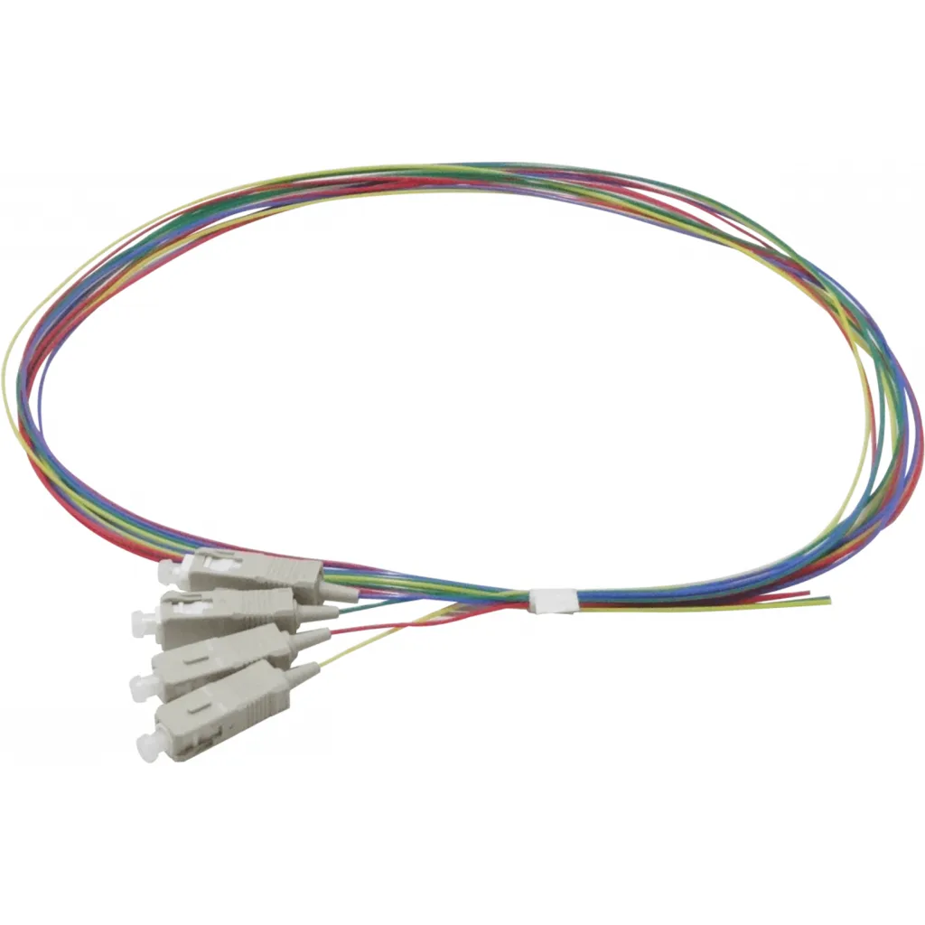 SC/UPC OM3 Multimodo 1,5mt 4-Unidades Pigtail 50/125um 0,9mm 150cm