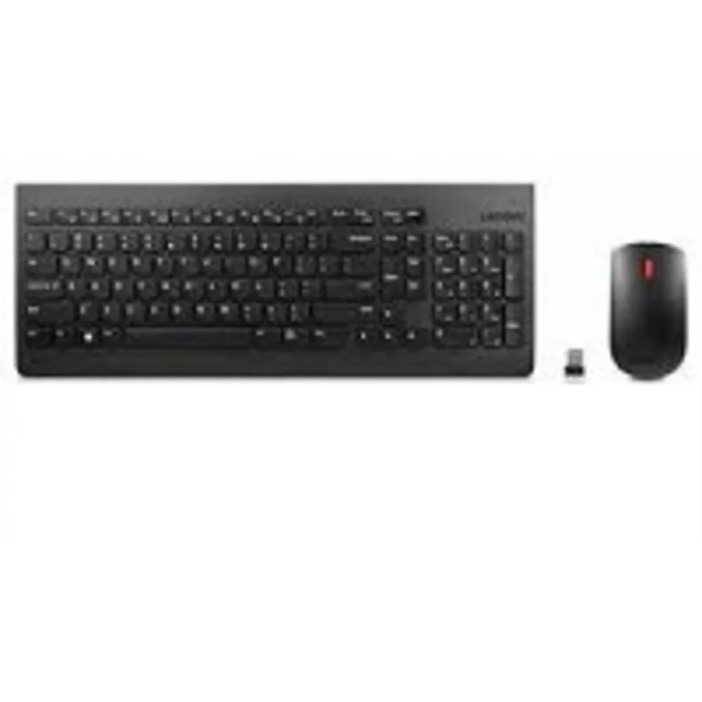 Kit Teclado Mouse Inalámbrico Lenovo 510 Dongle USB 171 Teclas LA Español Negro
