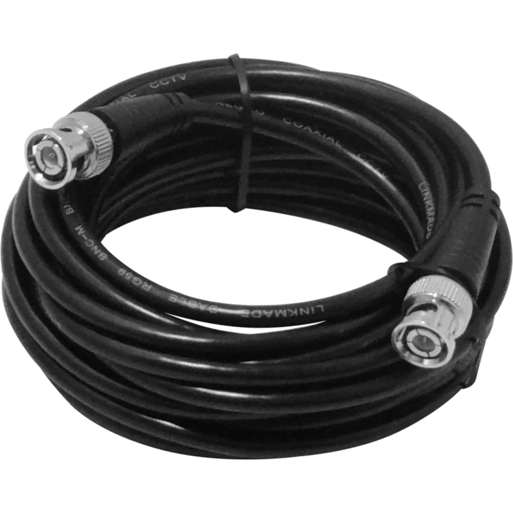 Imagen 1 de CABLE RG59 5mt BNC-M BNC-M Negro Coaxial CCTV 500cm 5,0mt RG-59