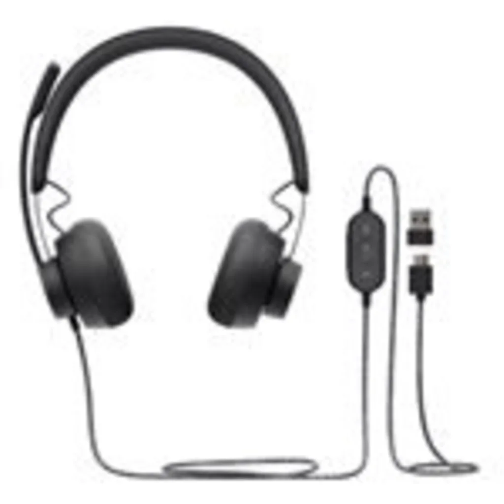 Imagen 4 de Audífonos Alámbricos Logitech Zone USB-C c/Micrófono Cancel Ruidos Negro p/Teams
