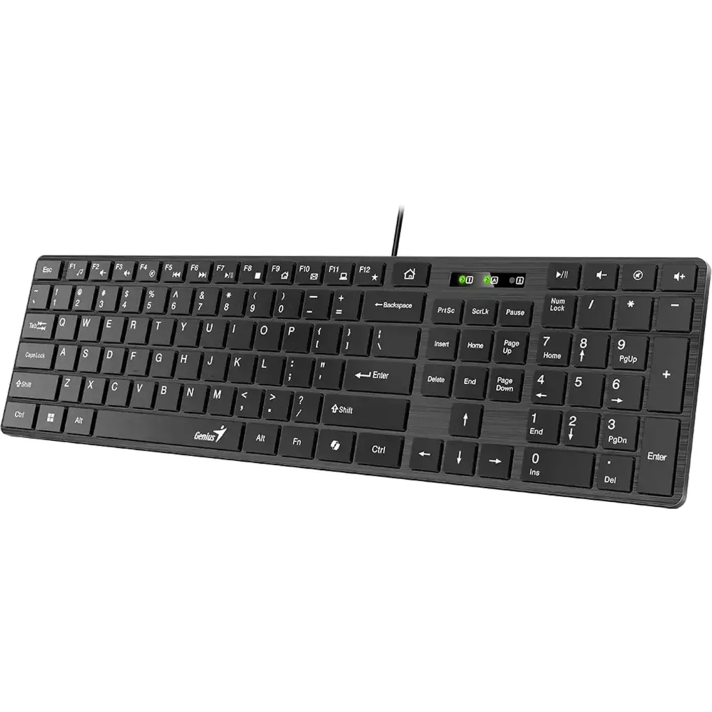 Imagen 2 de GENIUS TECLADO SLIM COPILOT USB BLACK-SLIMSTAR 126