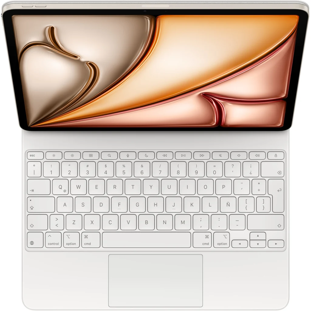 Imagen 1 de MDFW4LA/A Magic Keyboard para iPad Air 13 M3 español blanco  