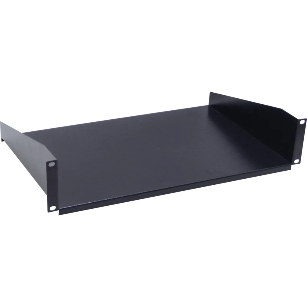 Imagen 4 de LINKMADE 2U Extra-Resistente Lisa 30cm req/M6-4KIT Negra Bandeja Rack