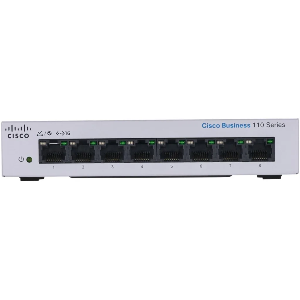 Switch Cisco CBS110 Gigabit Ethernet Business 110, 8x10/100/1000Mbps 16Gbs NoAdm