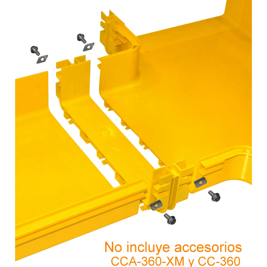 Imagen 1 de 360x100mm Union Amarilla PC+ABS LSZH Hembra