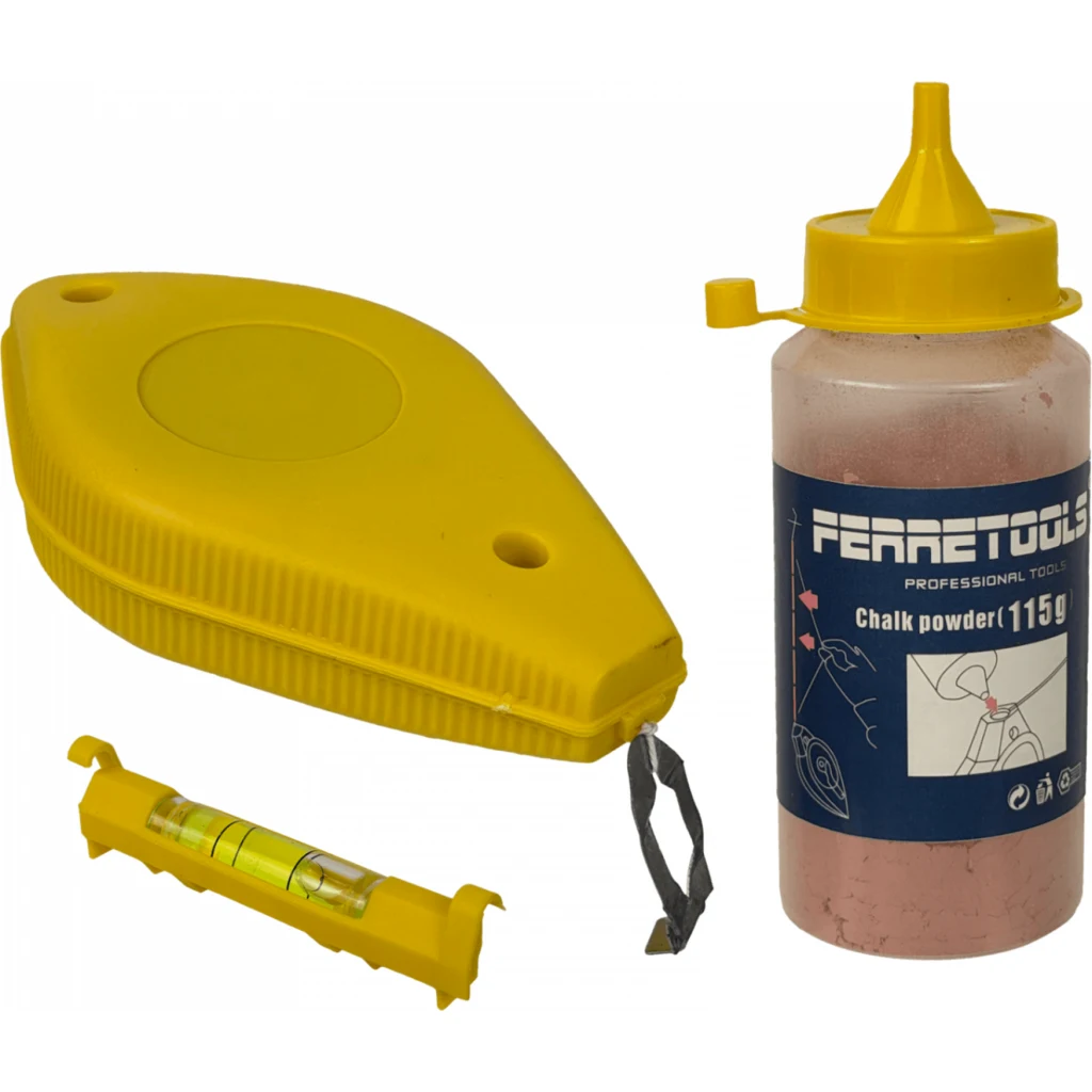 Imagen 1 de Tizador 15mt inc-Botella 115-gramos nivel Chalk-Line-Reel