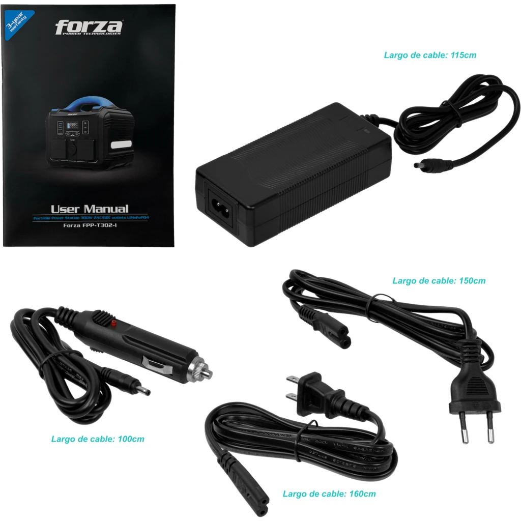 Imagen 6 de FORZA 300W Bateria Litio-LMFP 236Wh Portatil inversor OndaPura MPPT