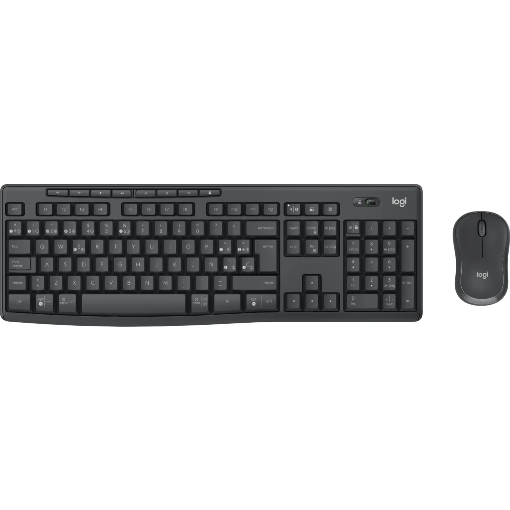 Kit Teclado Mouse Inalámbrico Logitech MK370 Bluetooth Receptor USB Color Grafit