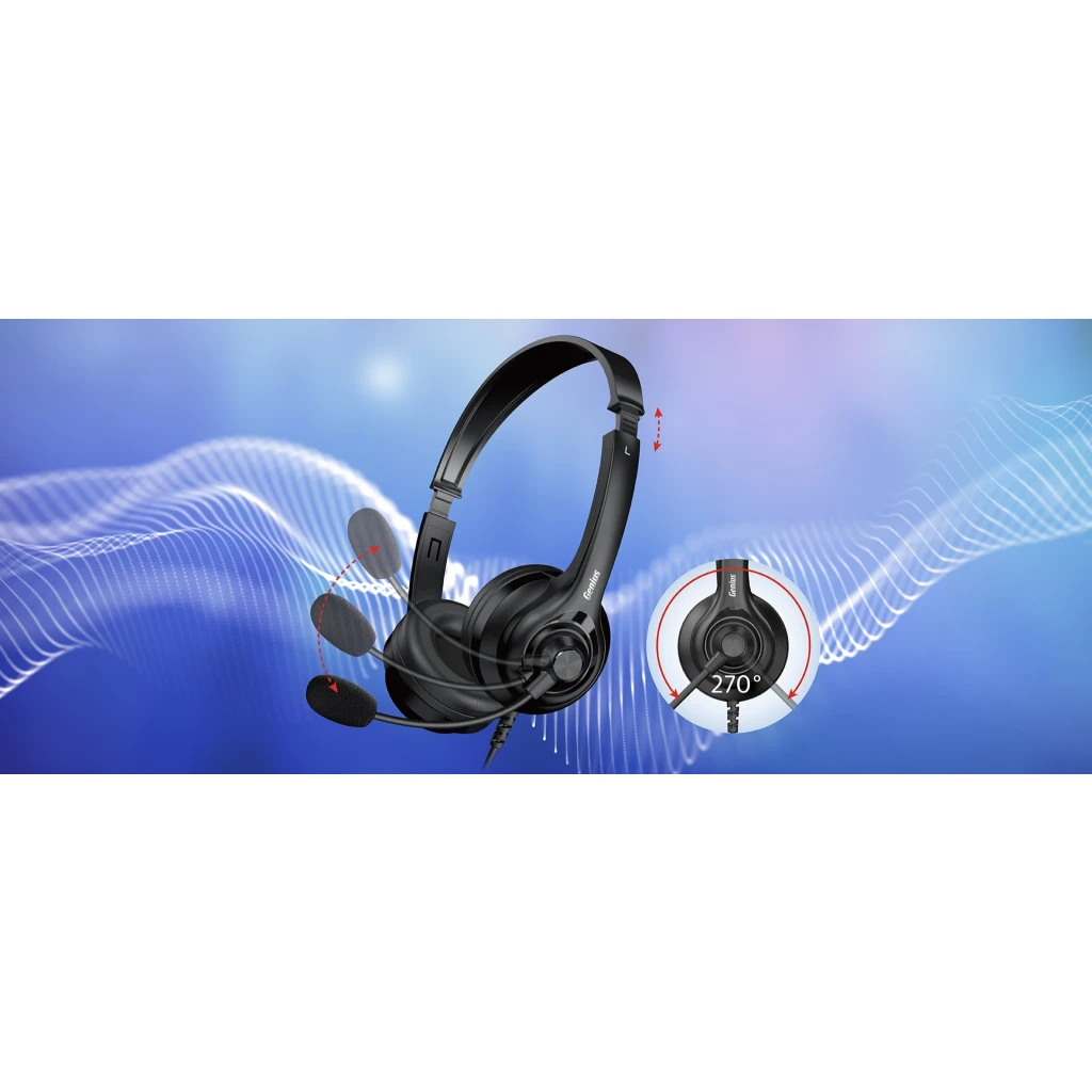 Imagen 6 de GENIUS HEADSET USB COPILOT CABLE 2,4MT-HS-235U