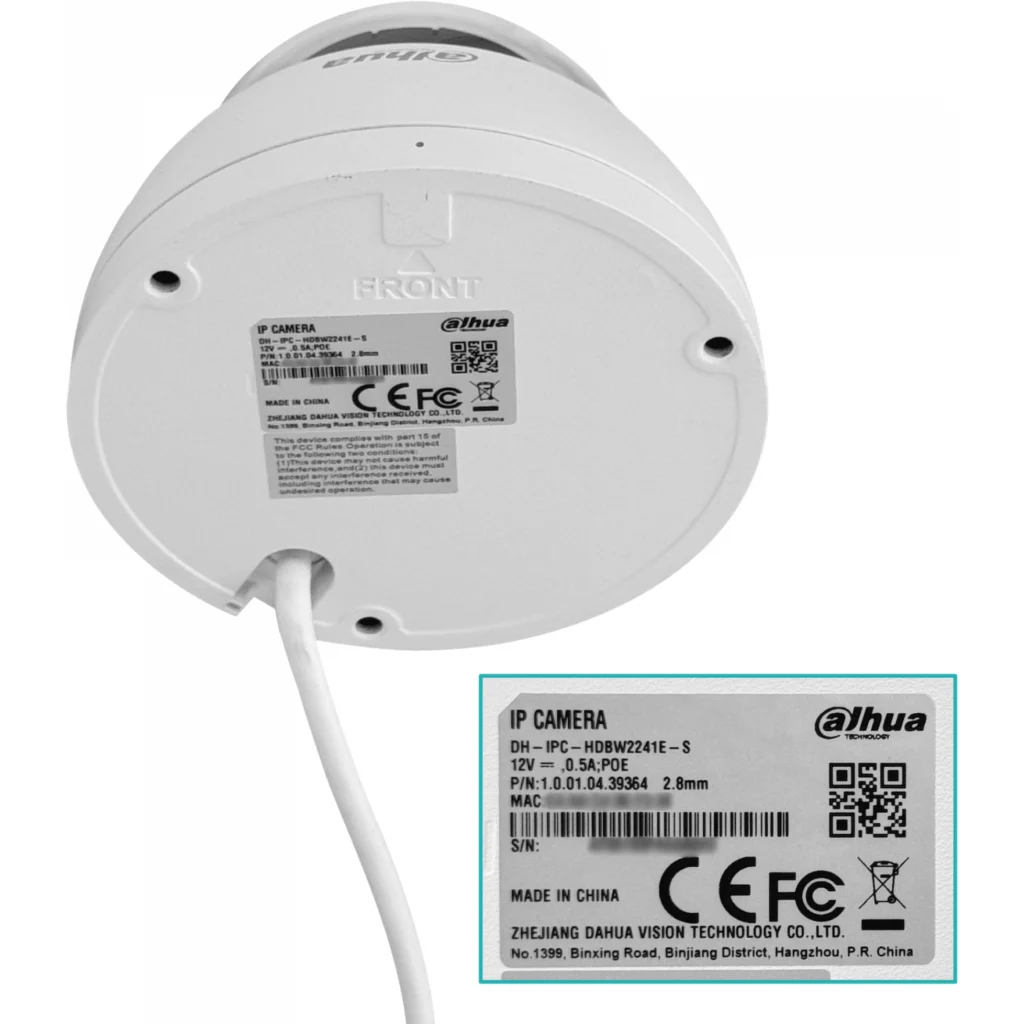 DAHUA Domo 2MP Fijo-2,8mm IP67 IK10 Poe IR30mt Camara MicroSD WizSense
