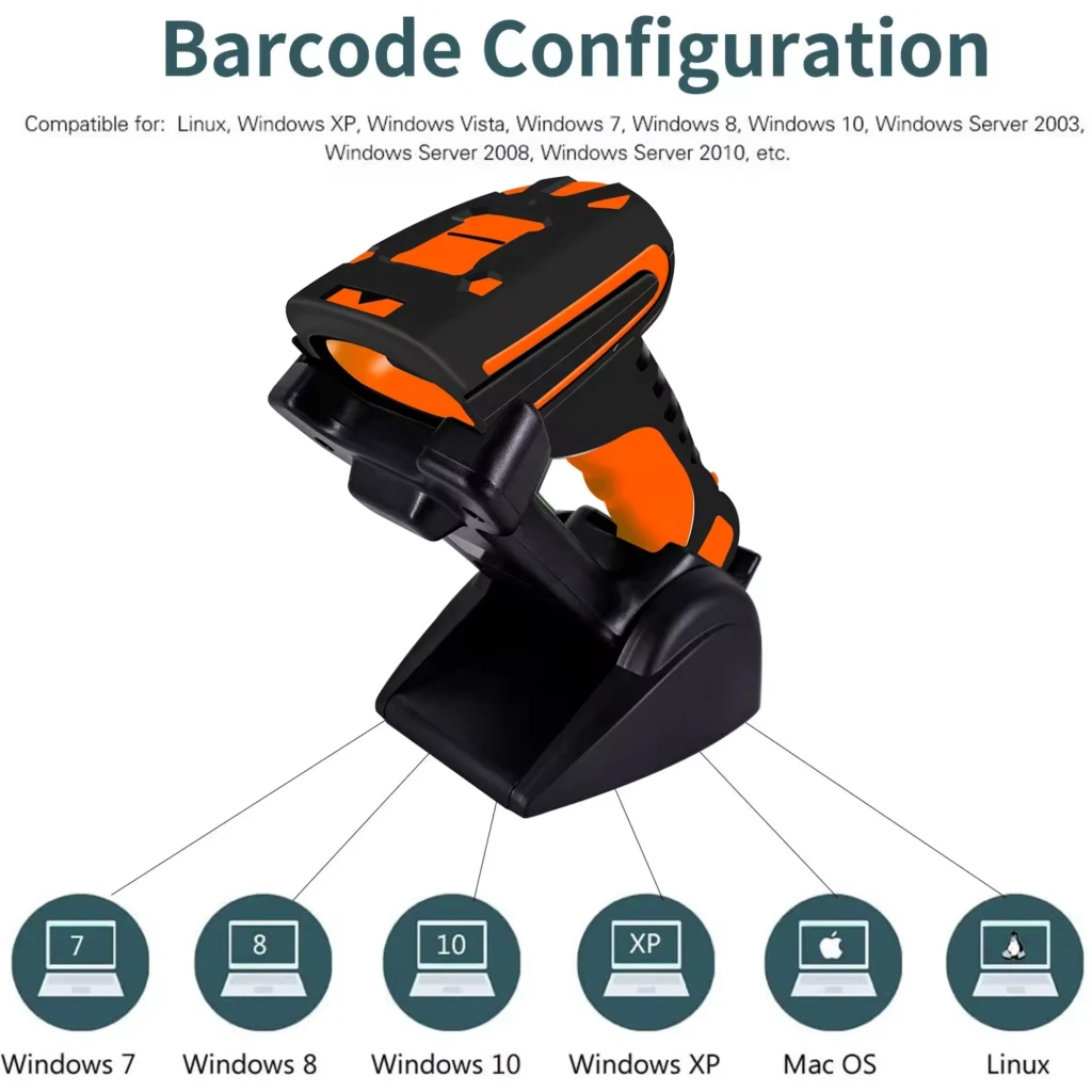 Imagen 4 de Lector de Codigo de Barras Symcode 2D MJ-1911 Inalambrico Rugged