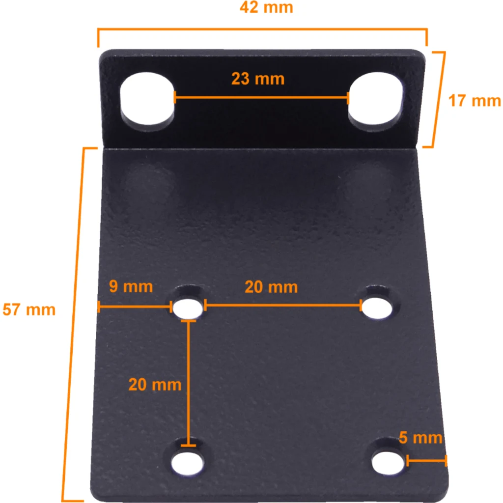 Imagen 1 de PLANET KIT Aletas Cortas 17mm Para Poner Switch/Router en Rack 1U