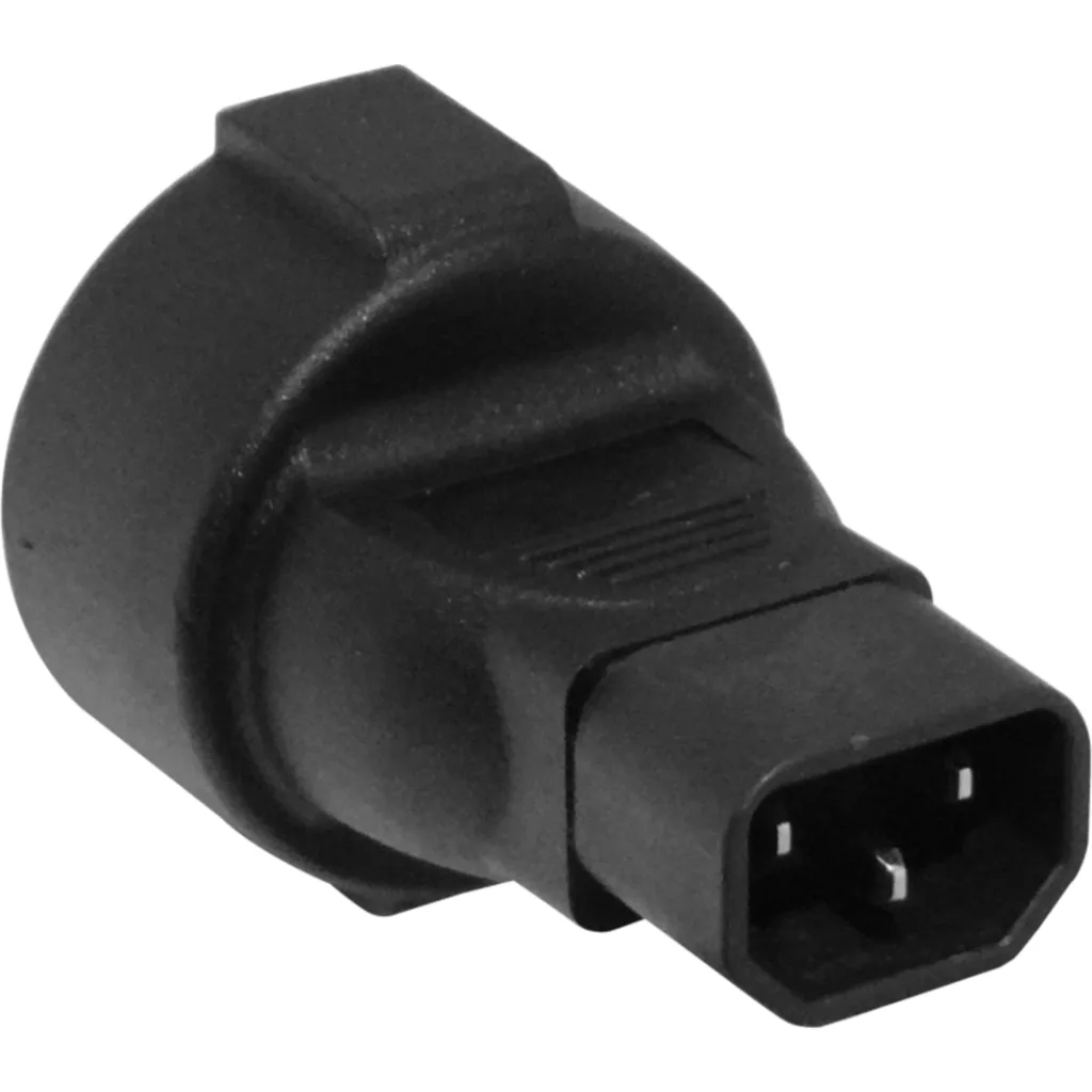 Imagen 1 de Macho-C14 Schuko-Hembra c/Tierra Adaptador 10A no-Certificado