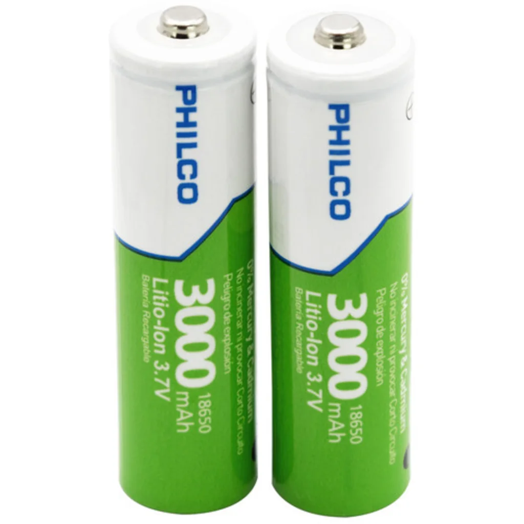 Imagen 1 de BLISTER 2 BATERIAS RECARGABLES 18650 LI-ION 3000MAH.