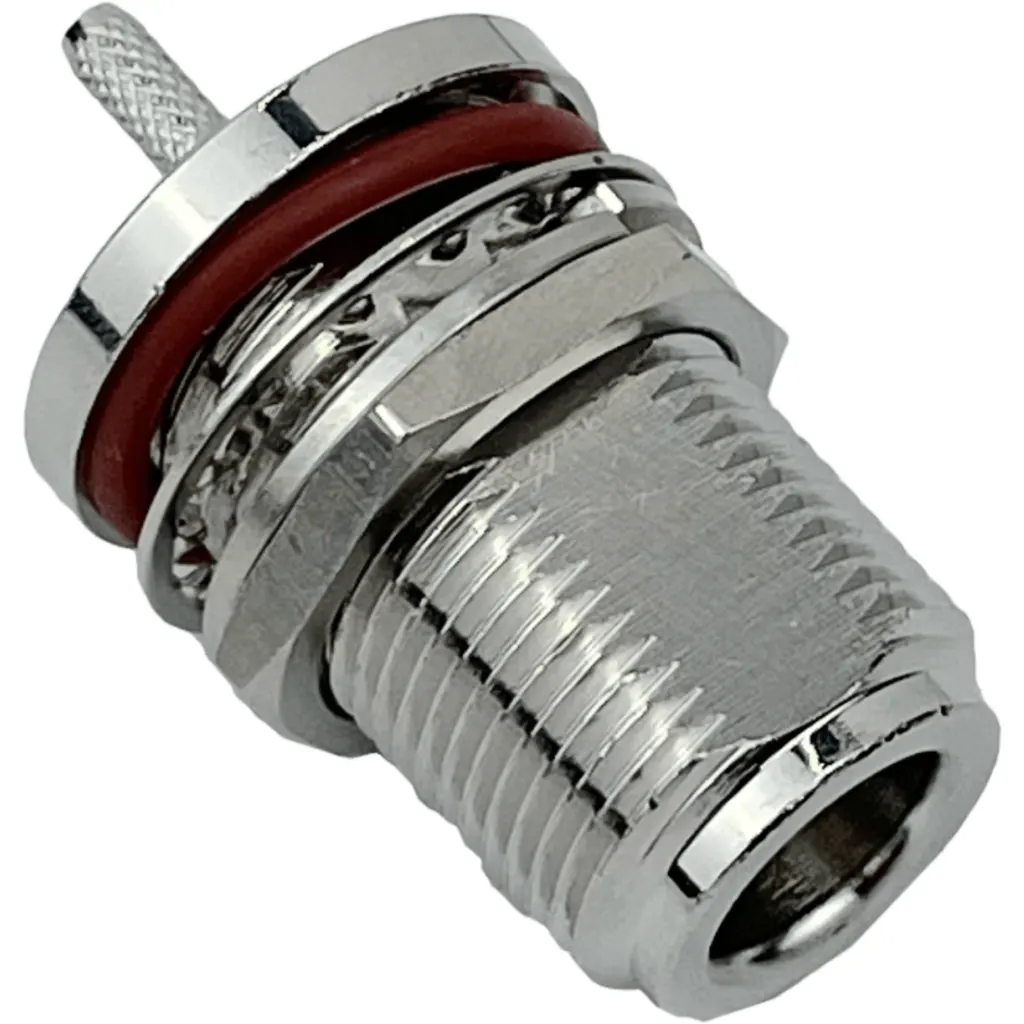 Imagen 1 de N-Hembra RG316 16mm-Diamet Panel Conector Soldable Coaxial CA100