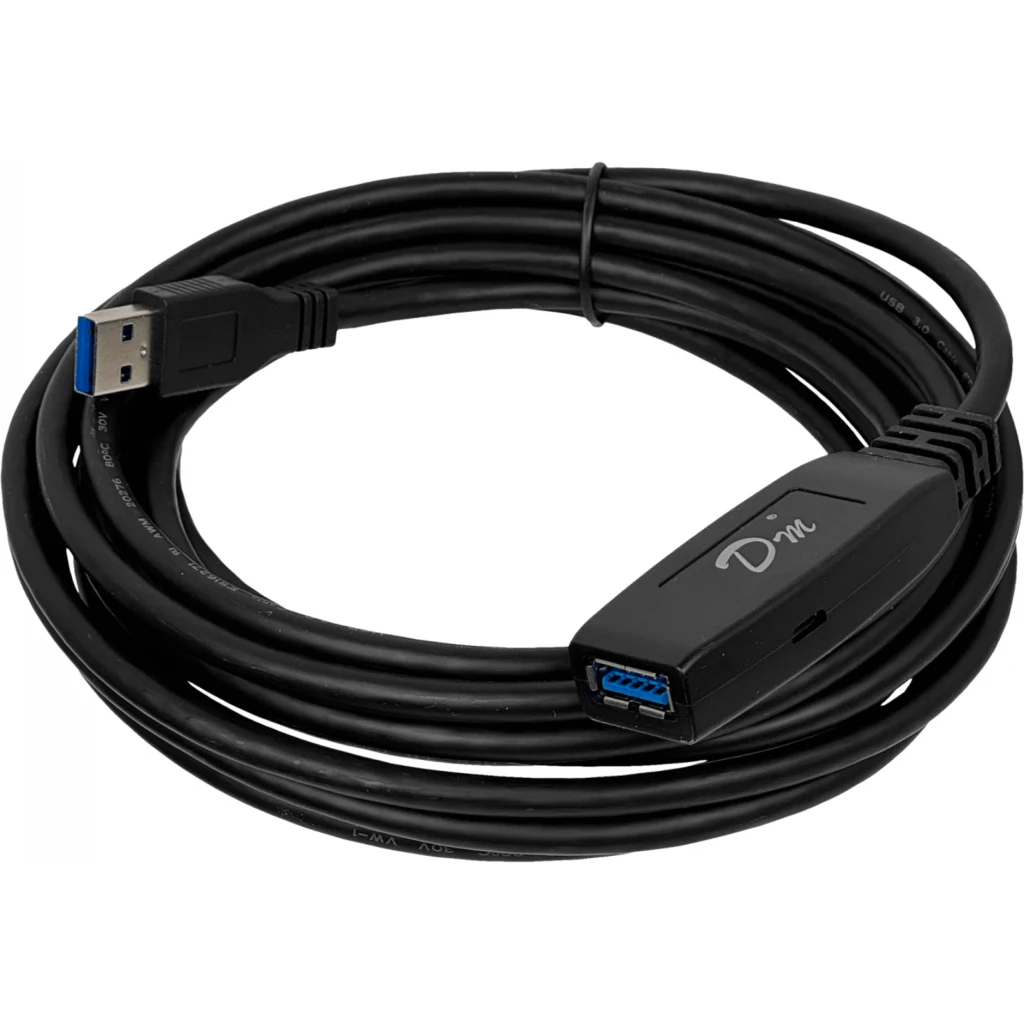 Imagen 1 de Cable Extensión USB 3.0 Tipo-A M/H Activo 5mt Color Negro - Genérico