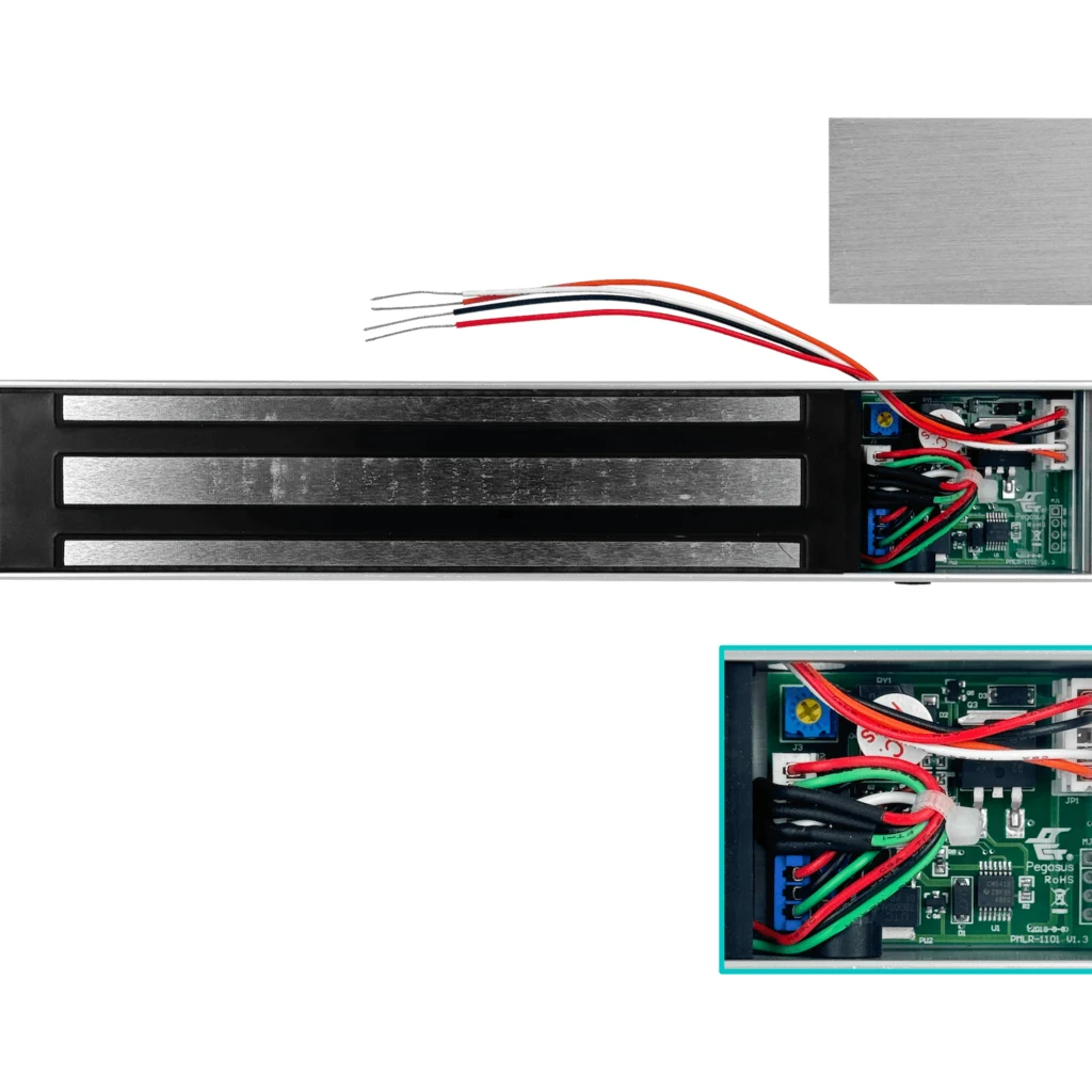 Imagen 2 de UBIQUITI Electroiman 270KG 12VDC 0,8A incluye Soporte L Aluminio