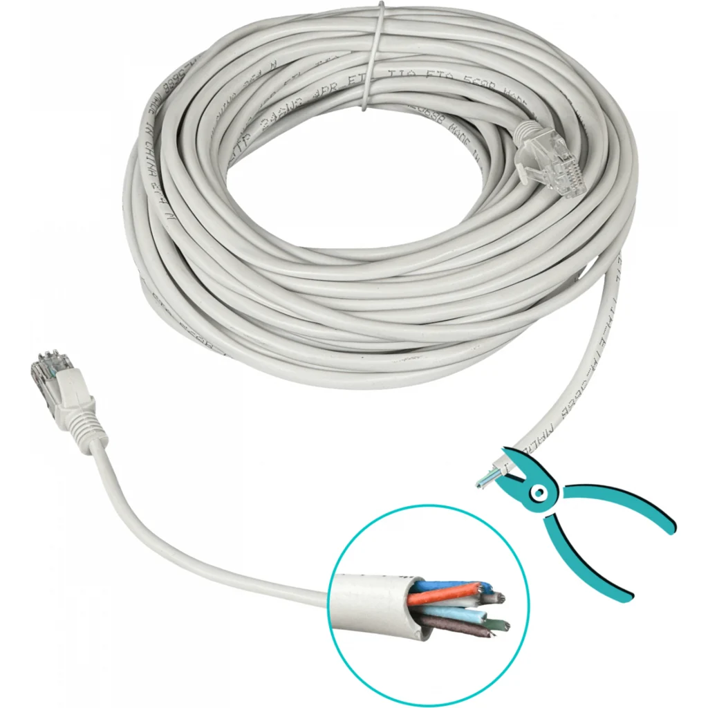 Imagen 3 de 15mt Cat5E Gris Cable Patch Inyectado Multifilar