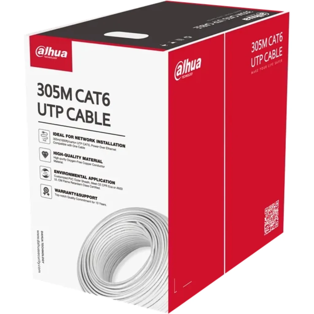 DH-PFM923I-6UN-C. Cable UTP Dahua Cat. 6 libre alogeno (LSZH) clase CPR E bobina