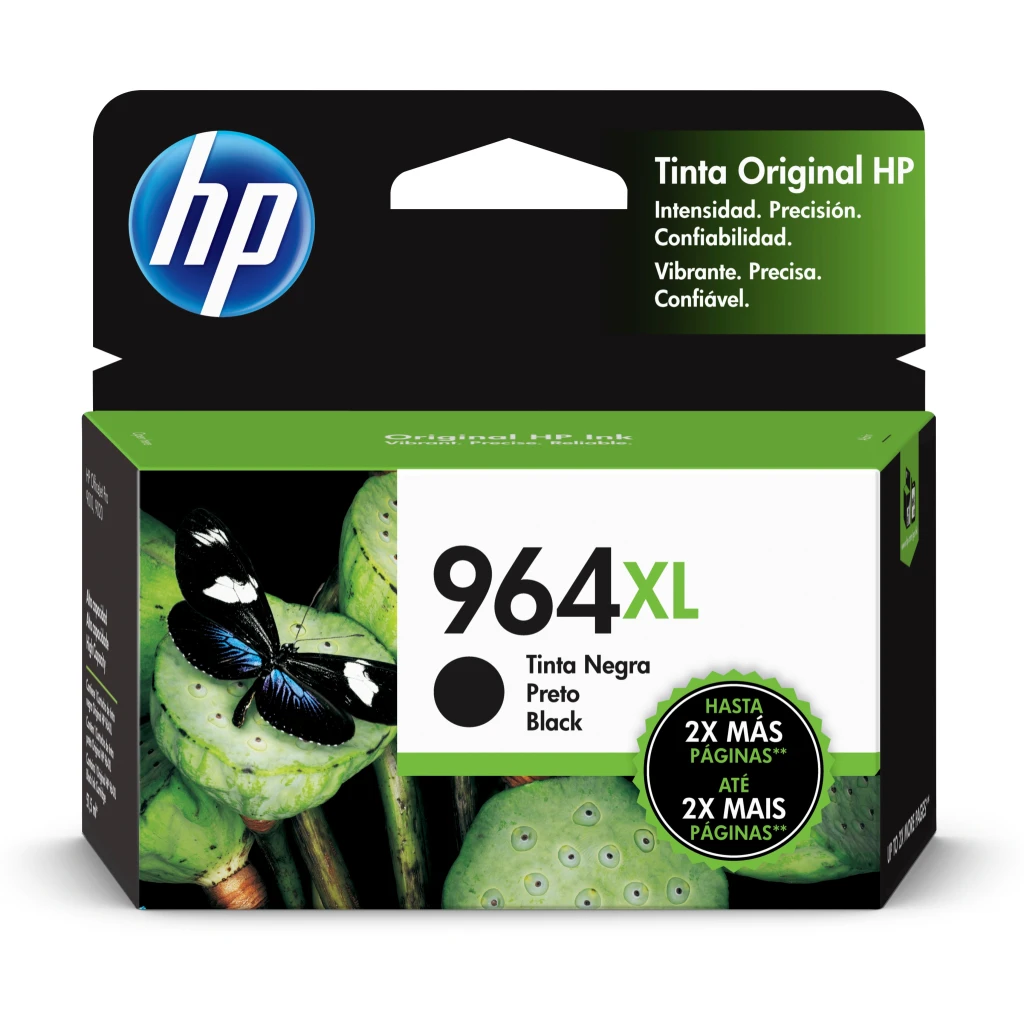 Cartridge HP 964XL Black Impresora Tinta Officejet Pro9010/9020, 2000 Pág 47ml