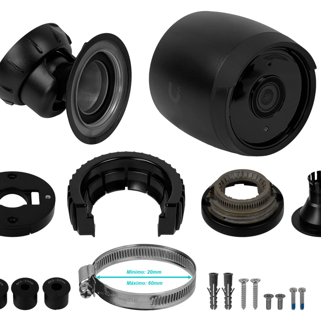 Cámara Bullet Ubiquiti UniFi UVC-G6-BULLET-B, IP 8MP AI PoE IR 30m Color negro