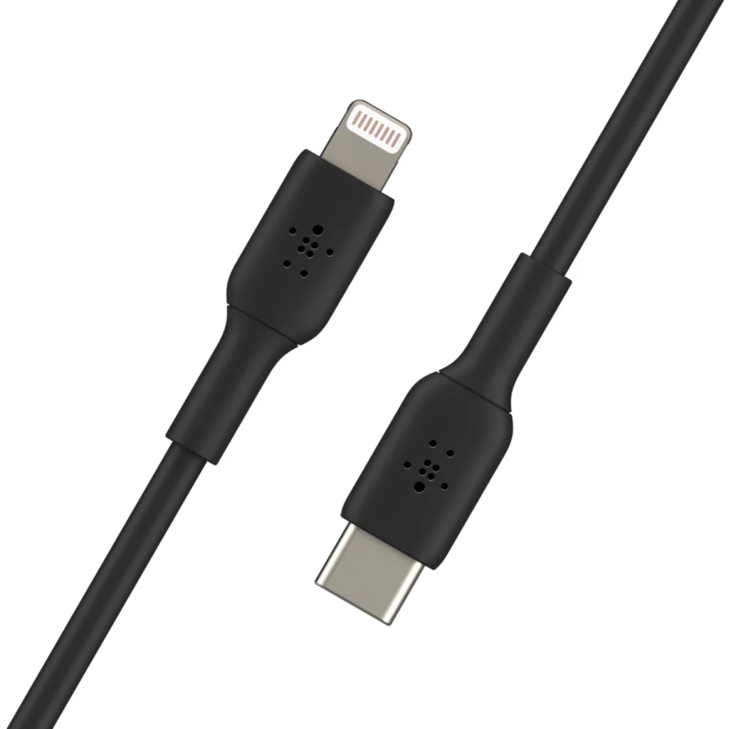 Imagen 2 de Cable Lightning a USB-C Boost Charge Largo 1mt Color negro - Belkin CAA003BT1MBK