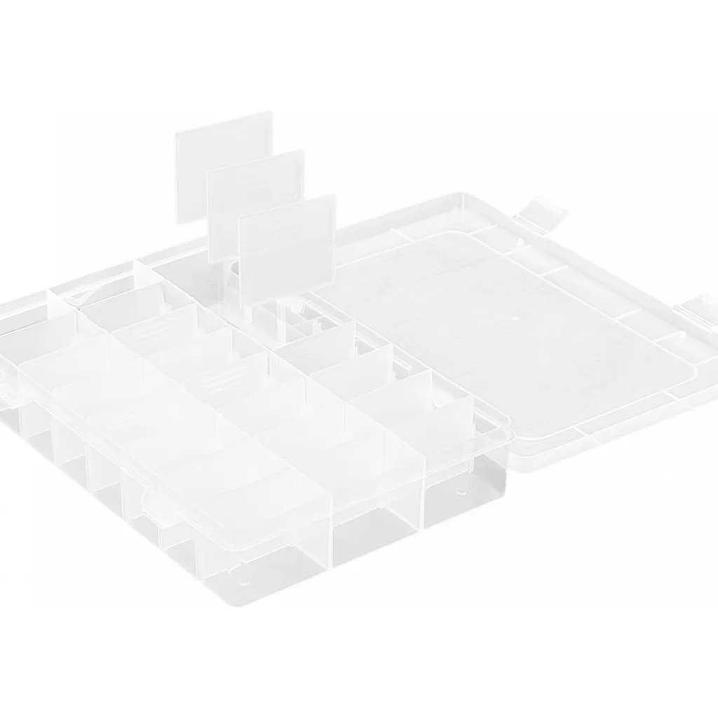 Imagen 1 de Caja c/Tapa 190x125x35mm Transparente Organizadora 24-Modular