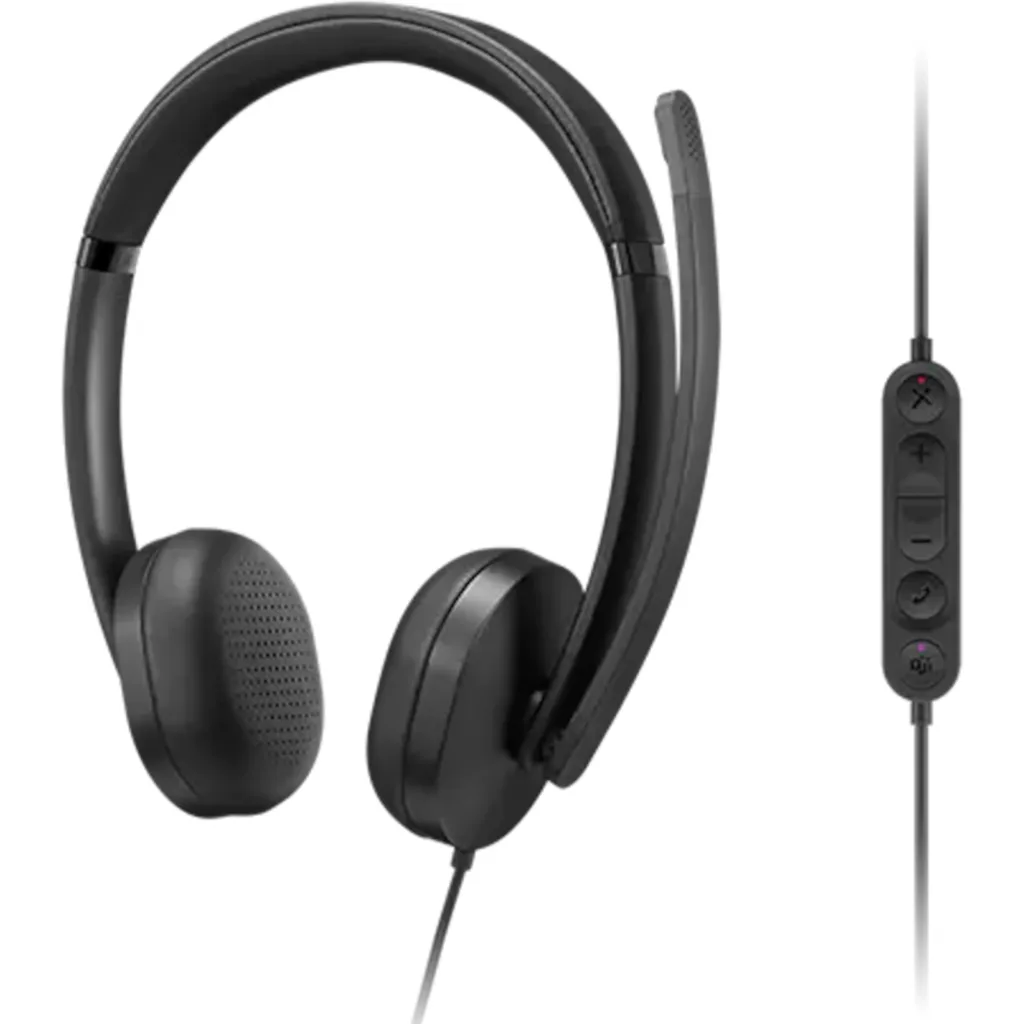 Imagen 2 de Audífonos Alámbricos Lenovo Wired VoIP Headset 5000, para teams