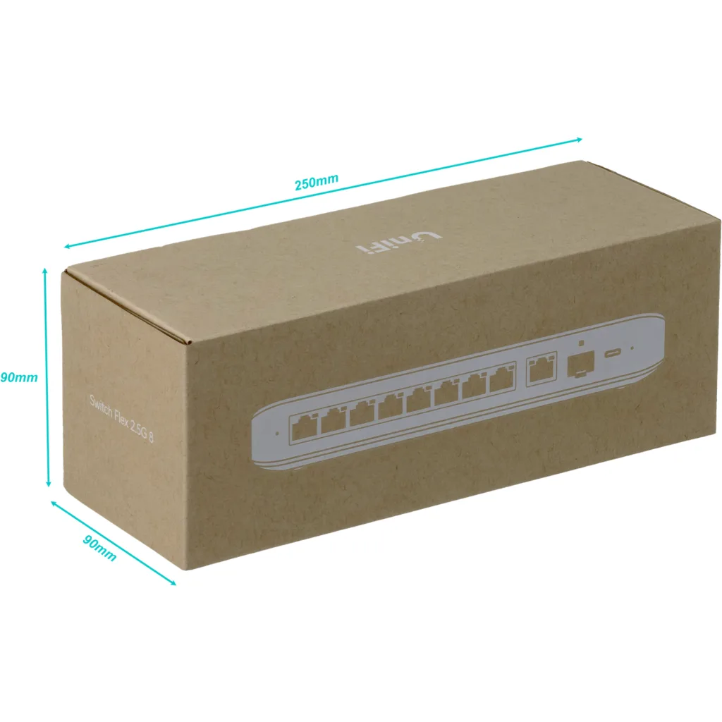 Imagen 1 de UBIQUITI 8-2500 1-10G/in 1-SFP+ USB-C Switch L2 UniFi USW-FLEX-2.5G-8