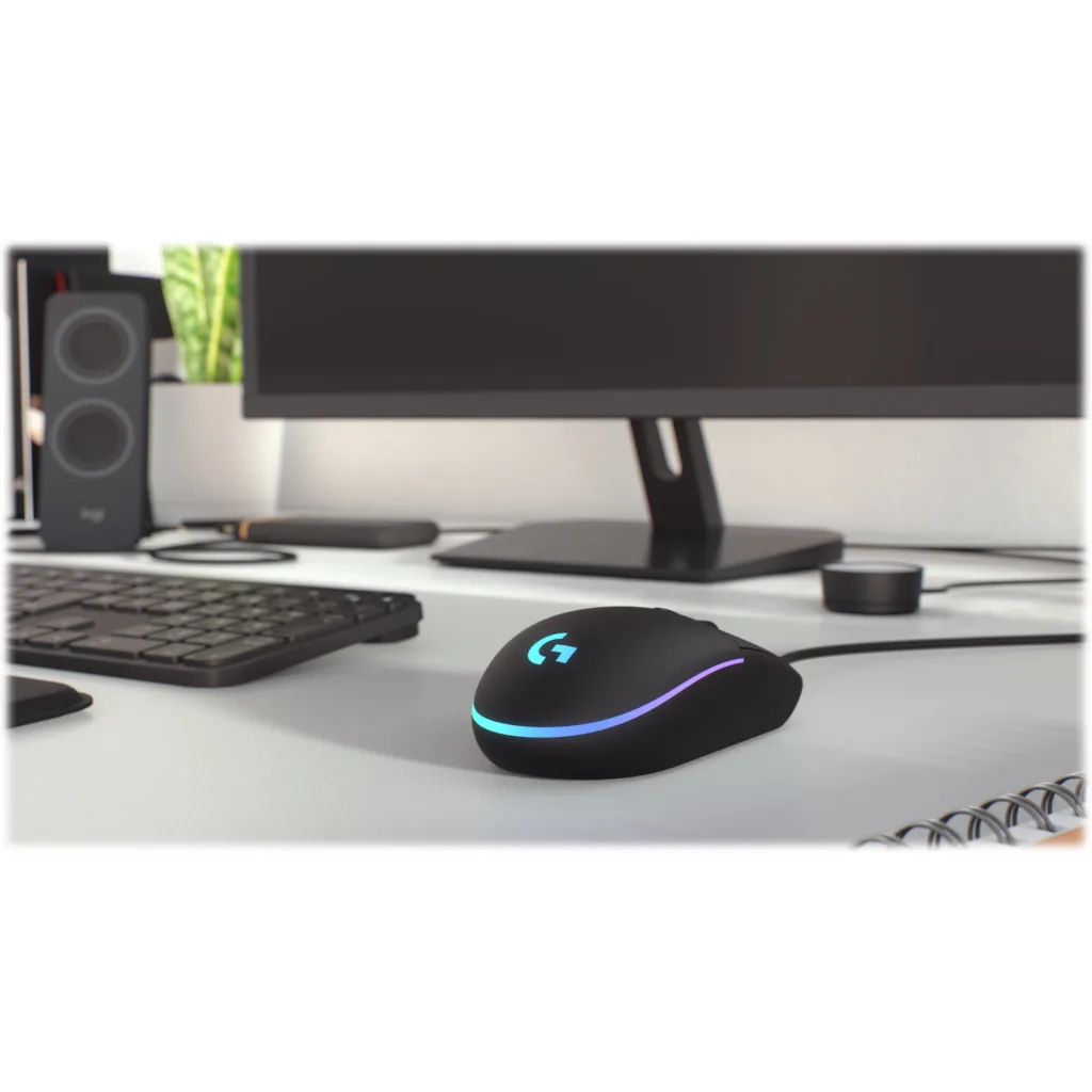 Imagen 3 de Mouse Gamer Alámbrico Logitech G203 RGB 6 Botones 8000dpi USB Negro