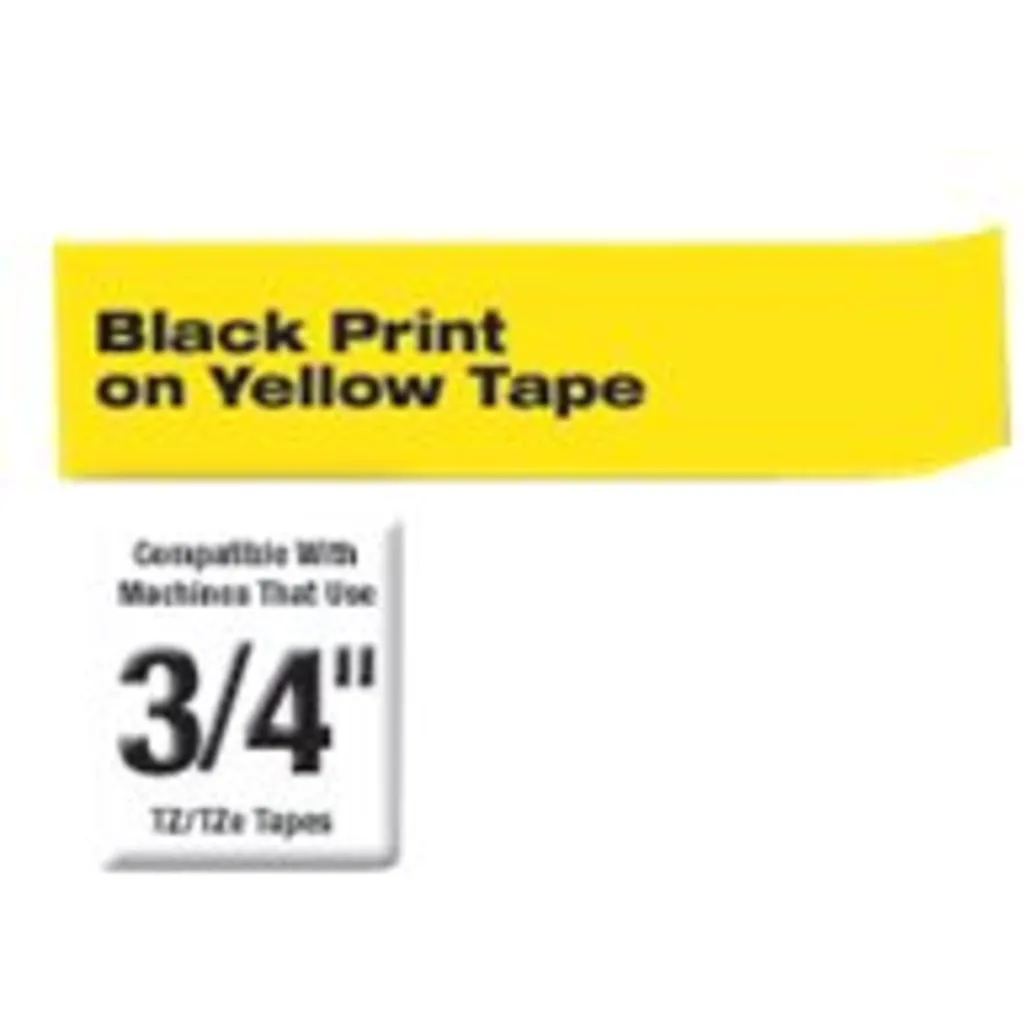 Imagen 3 de Cinta Rotuladora Brother TZE-S641 Negro Sobre Amarillo Indstrl. 18mm x 8mt