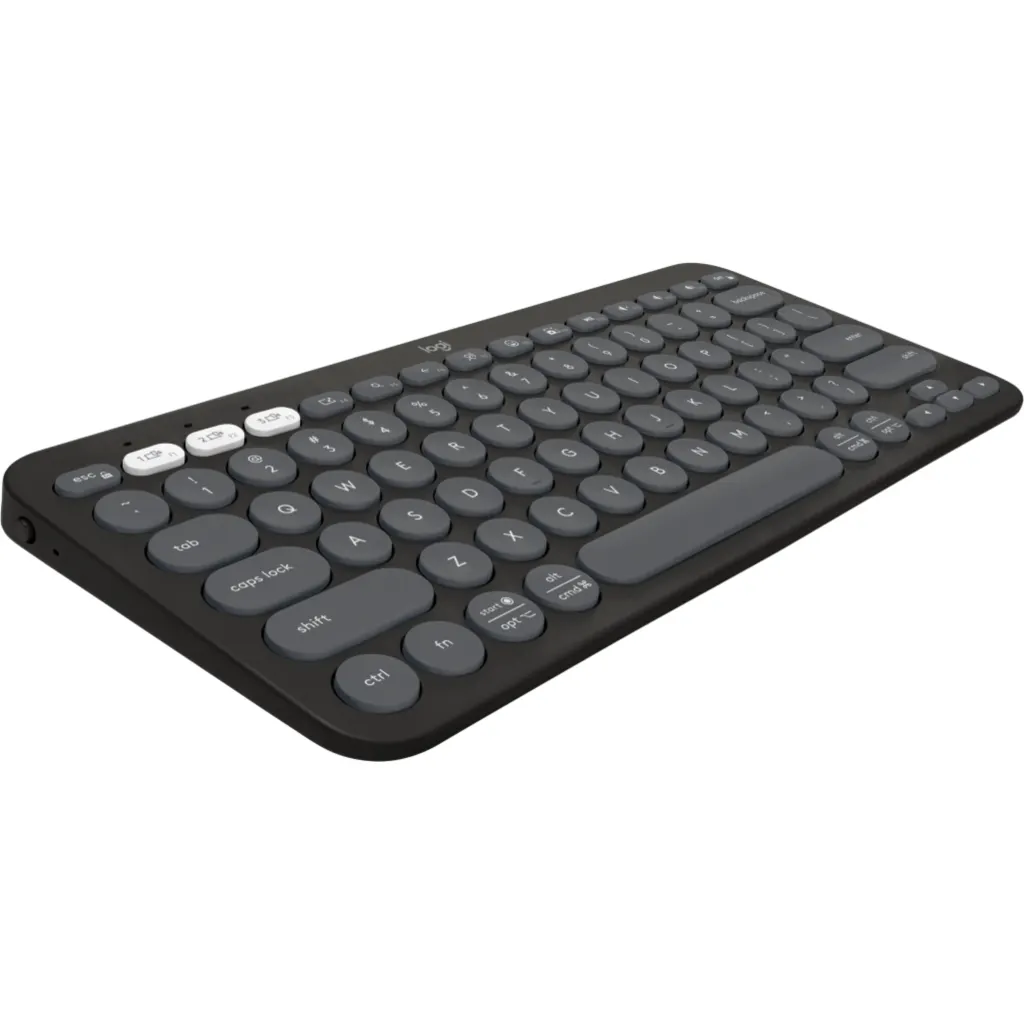 Imagen 1 de Teclado Inalámbrico Logitech Pebble Keys 2 K380S Bluetooth Dongle USB Grafito
