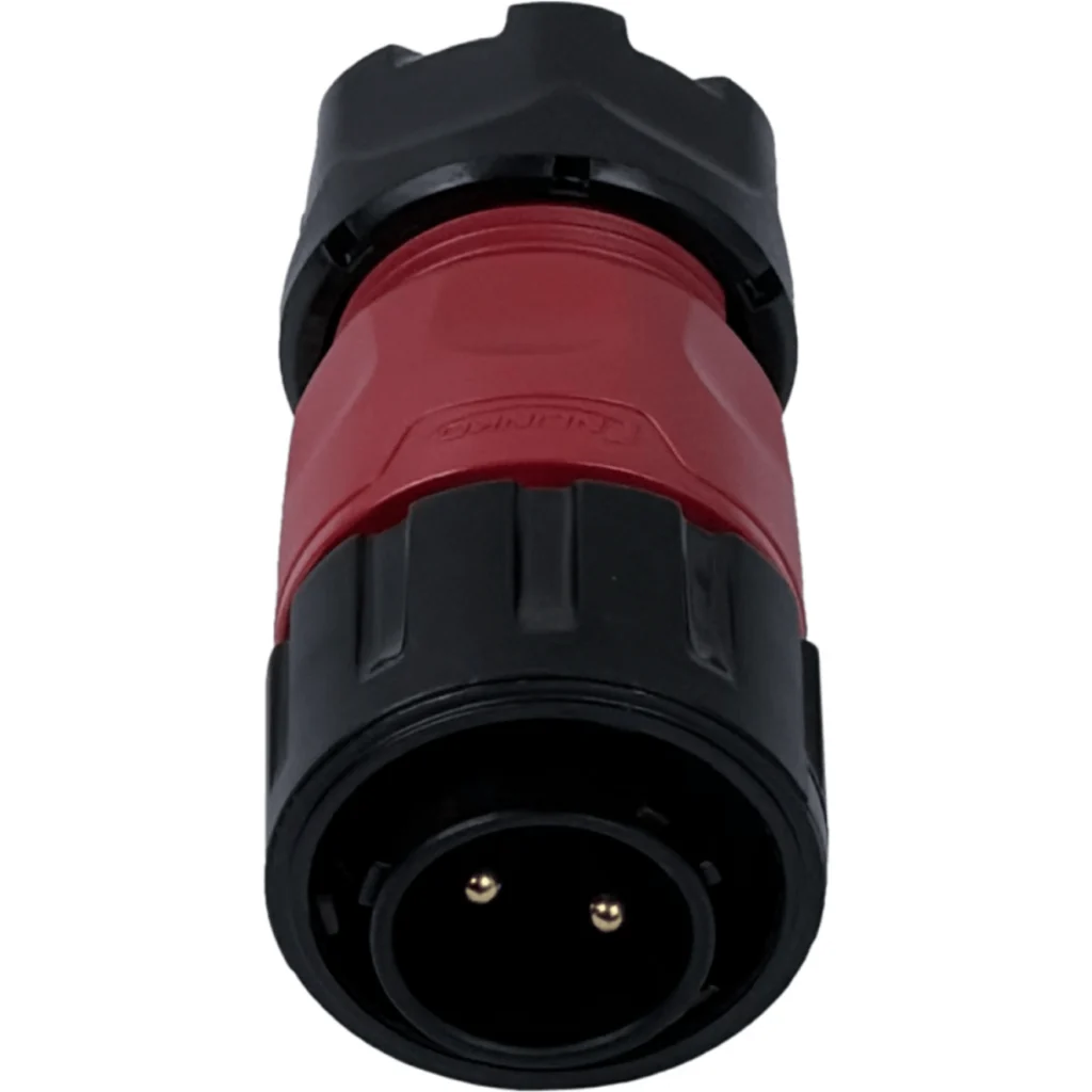 Imagen 2 de 2-Pin Macho 2,5-4mm2 20A Conector Circular YM-20 Soldable IP67