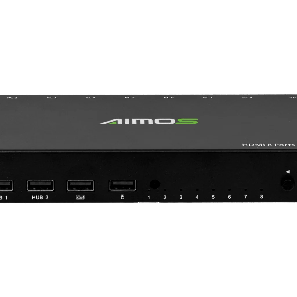 Imagen 2 de KVM Generico 8-HDMI-USB Req. Cable, 2-USB2.0-AH inc-12V LAN IR-Ctrl 3,5mm