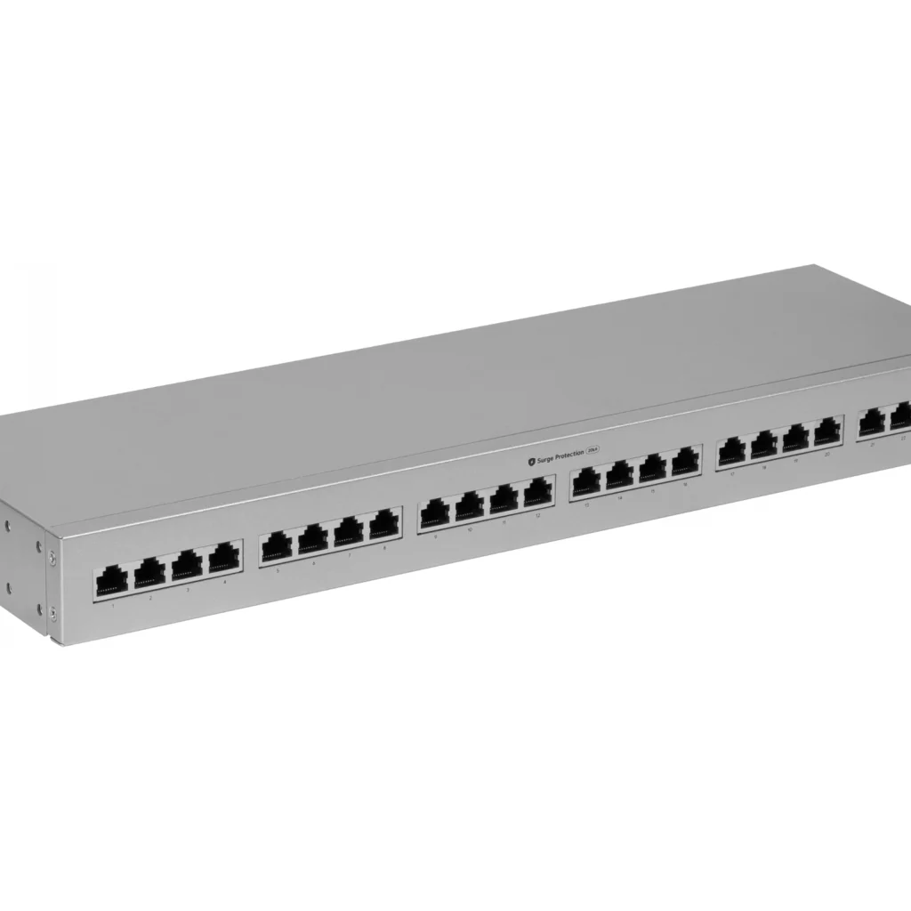 Imagen 5 de UBIQUITI 24-RJ45 Panel Protector Sobretension 20kA 10Gbps PoE++
