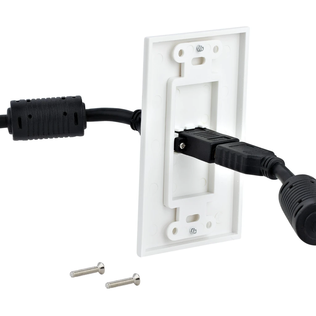 Imagen 5 de Tapa de Pared HDMI Hembra de 1 Salida Color Blanco