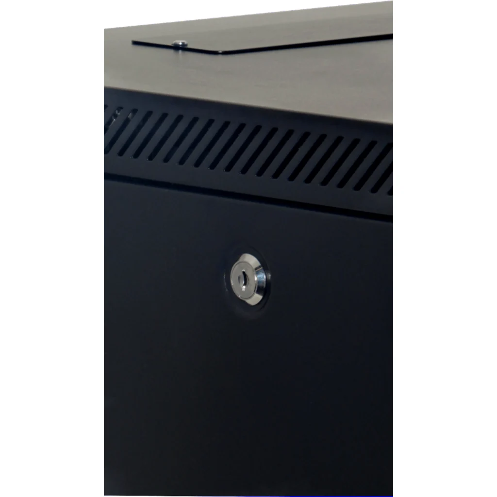 Imagen 5 de Gabinete Rack 60cm fondo 9U Pared Negro INC-M6-2U