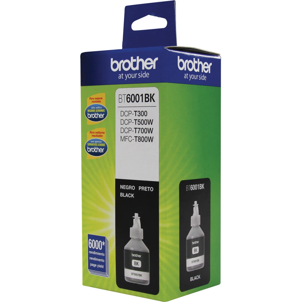 Imagen 1 de Botella de Tinta Brother BT6001BK Negro DCP-T300/DCP-T500/DCP-T700 6000Pág 108ml