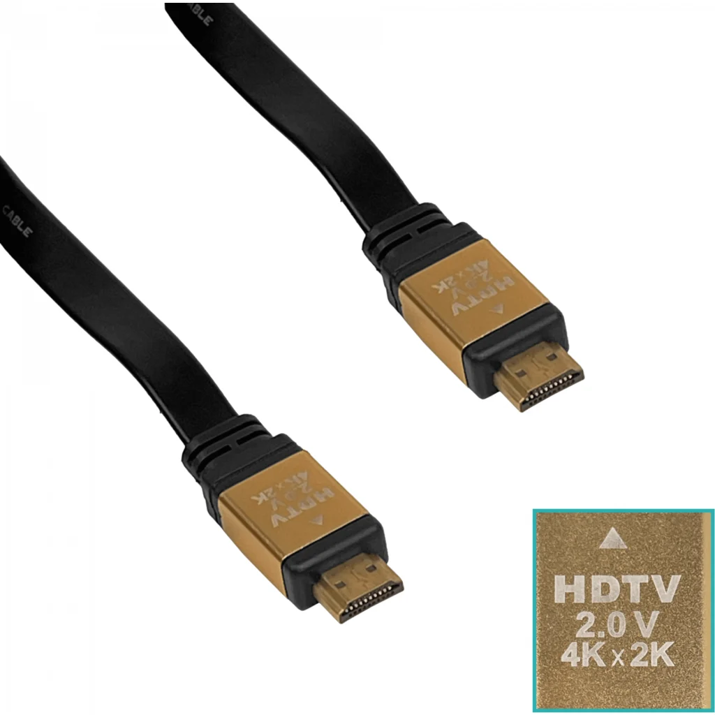 Imagen 2 de Cable HDMI v1.4 M/M 3D Longitud 20 metros Sin Visagra Negro
