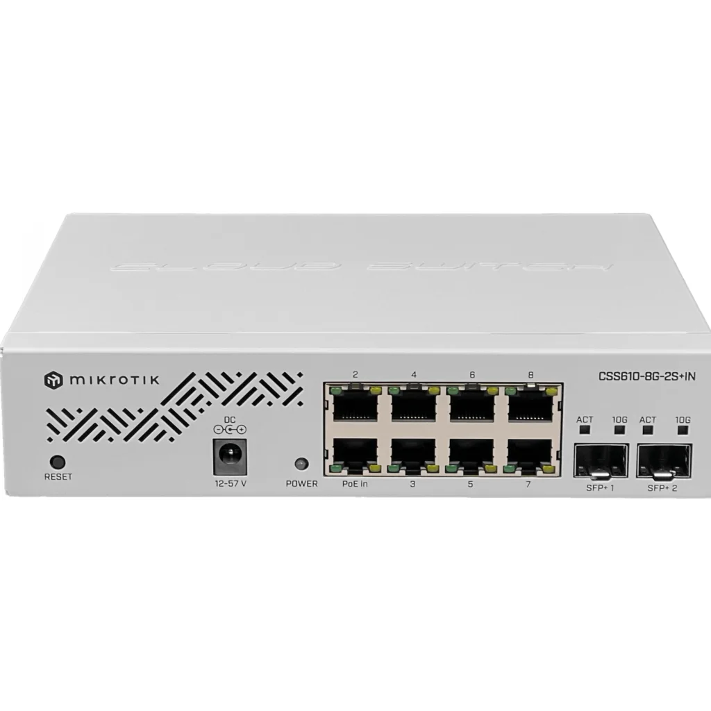Imagen 2 de MIKROTIK Cloud Smart Switch 610-8G-2S+IN with SwitchOS (EU)