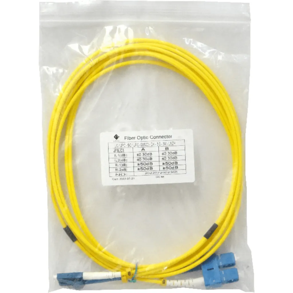 Cable de Fibra LC SC UPC Monomodo SM Duplex 9/125UM Longitud 3 metros