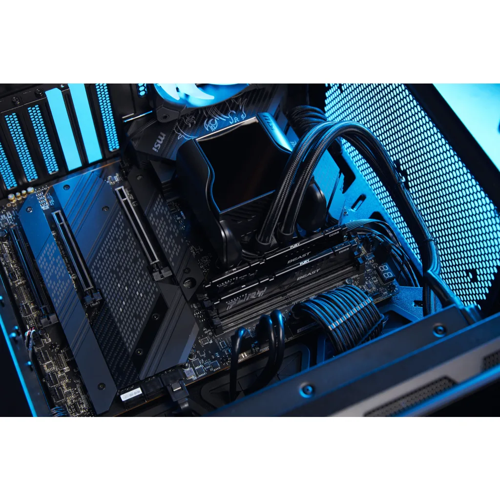 Imagen 8 de Memoria RAM 64GB DDR5 5600MHz DIMM CL36 Non-ECC 1.25v 288p KingstonFuryBeastBlac
