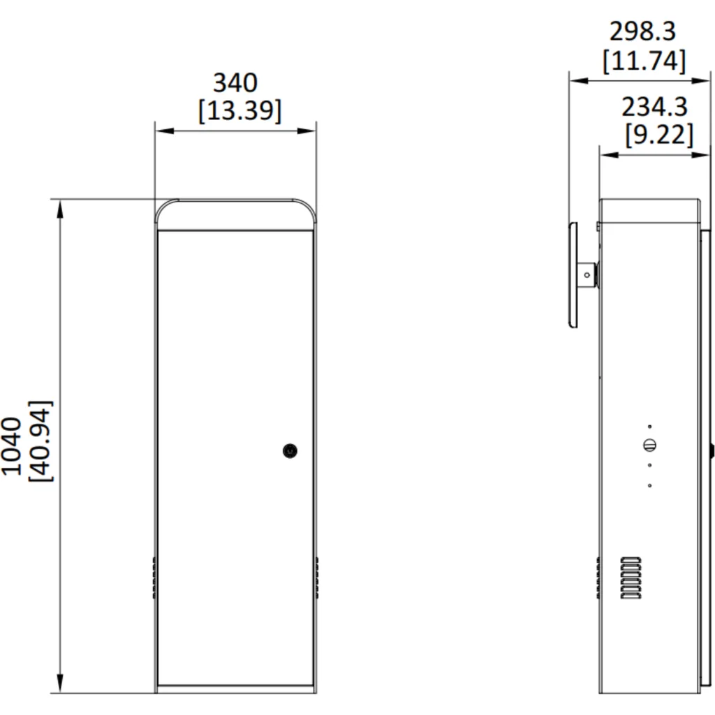 Imagen 1 de Cuerpo barrera Hikvision serie 32 Izquierda