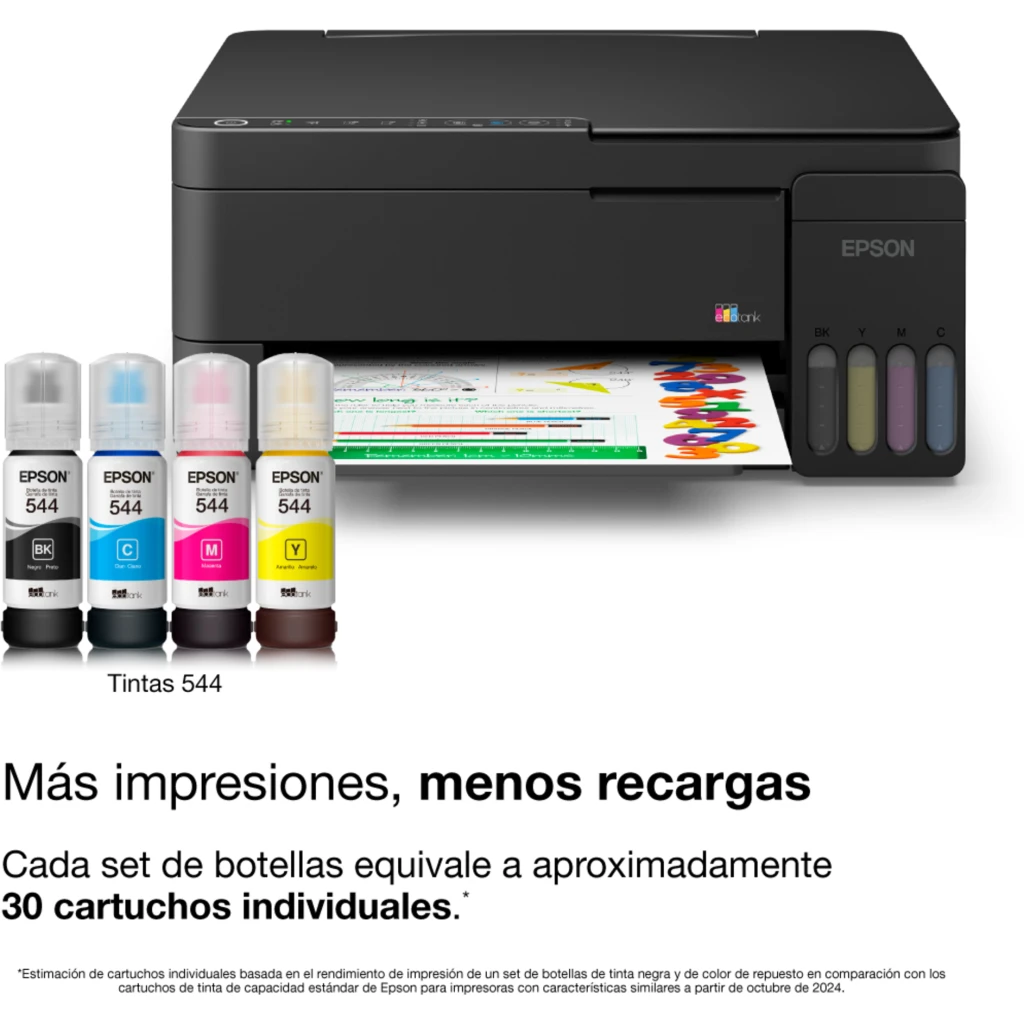 Imagen 3 de Impresora Multifunción Epson EcoTank L3350, Tanques de Tinta Color WiFi USB2.0