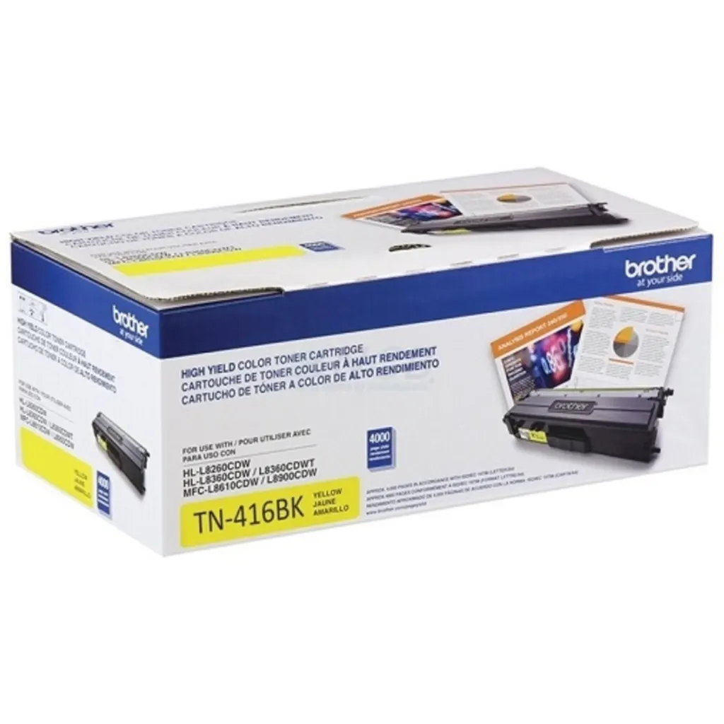 Toner Brother TN-416Y Amarillo para Impr L8900CDW 6500 Pag. ISO, BC4