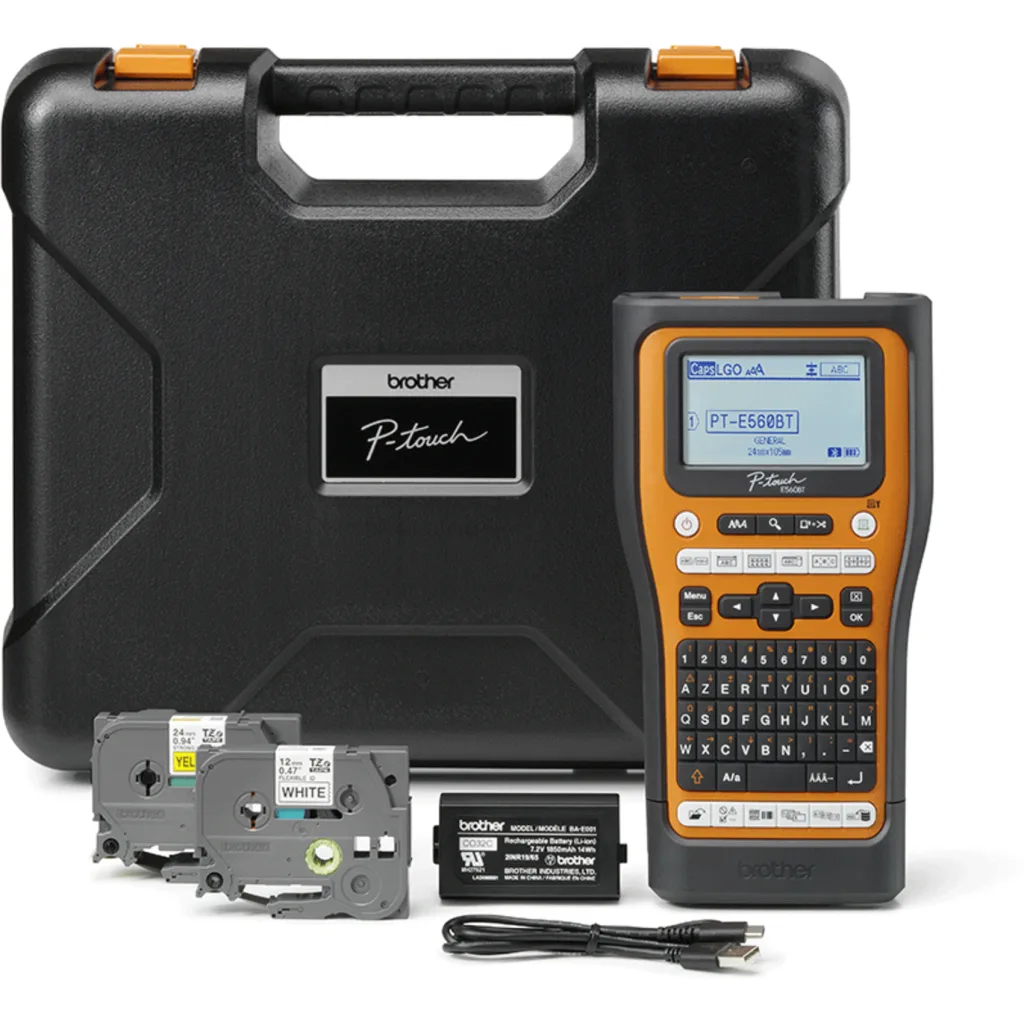 Imagen 7 de Rotuladora Industrial Brother PT-E560BTVP, 18/24mm 30mm/s Bluetooth USB-C