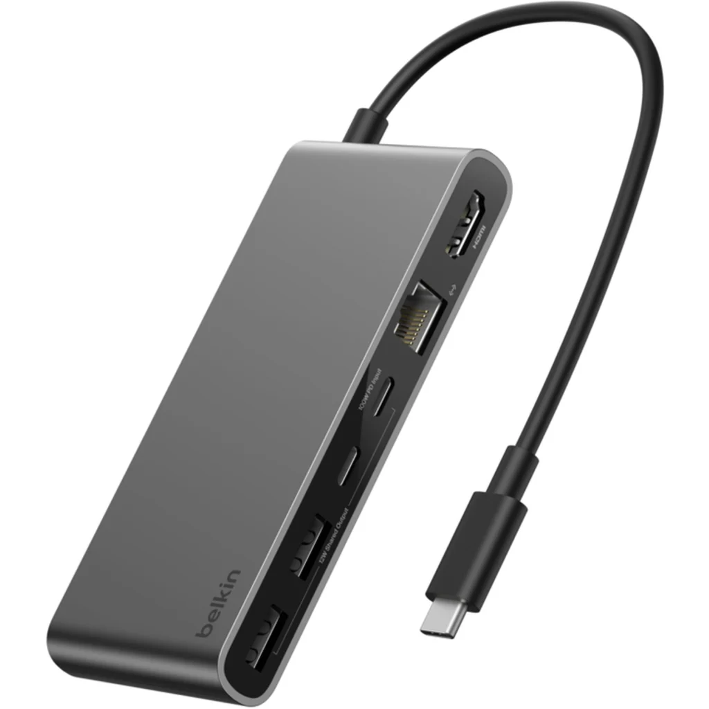 Imagen 3 de Adaptador HUB Belkin multipuerto 8en1 USB-C a 2*USB-A 2*USB-C HDMI LAN