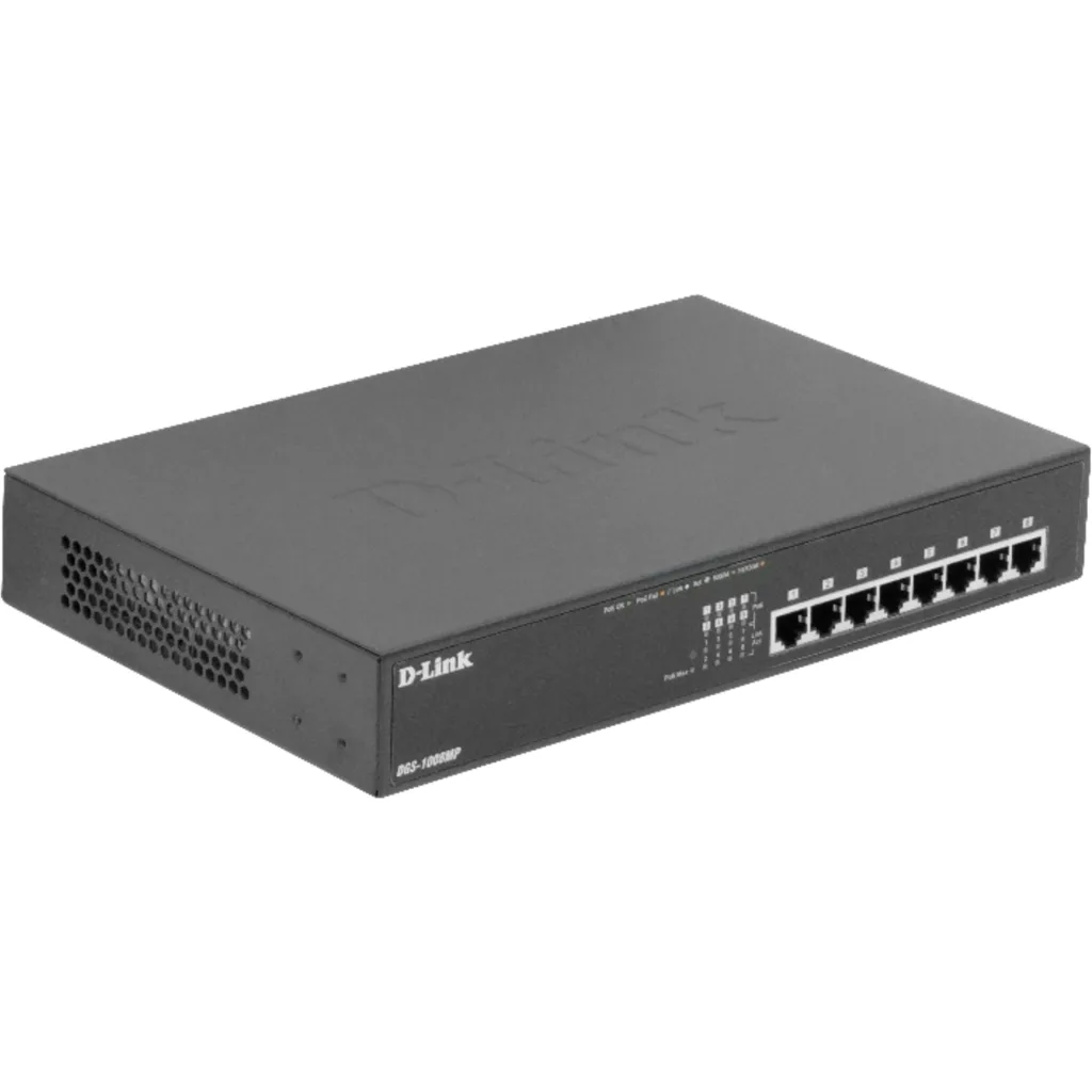 Imagen 4 de Switch D-Link 8 Puertos RJ-45 Gigabit Ethernet 10/100/1000 PoE+ No Administrador
