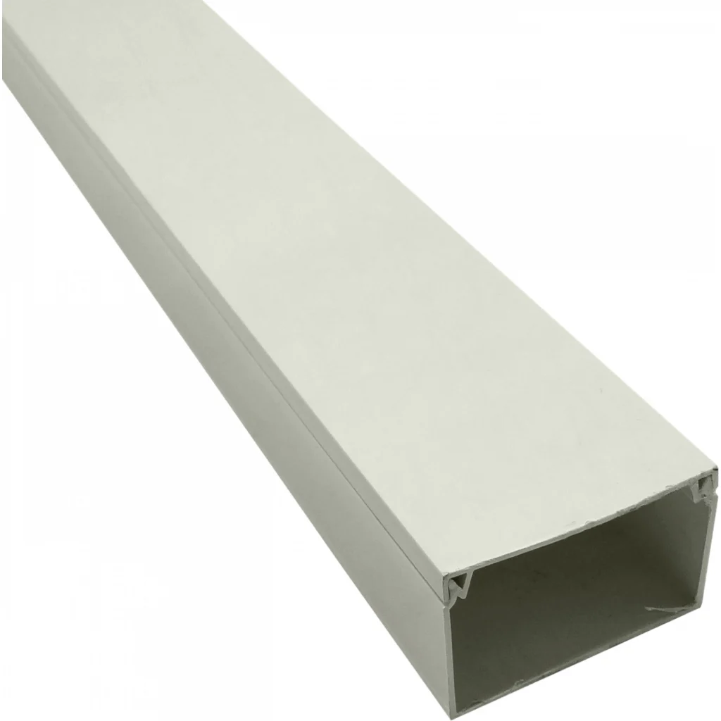 LINKCHIP Canaleta PVC 60x40mm 2mt Blanca 1,45mm sin-Separadr CC-6040-W